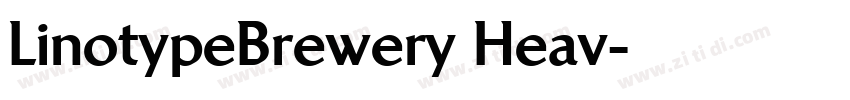 LinotypeBrewery Heav字体转换